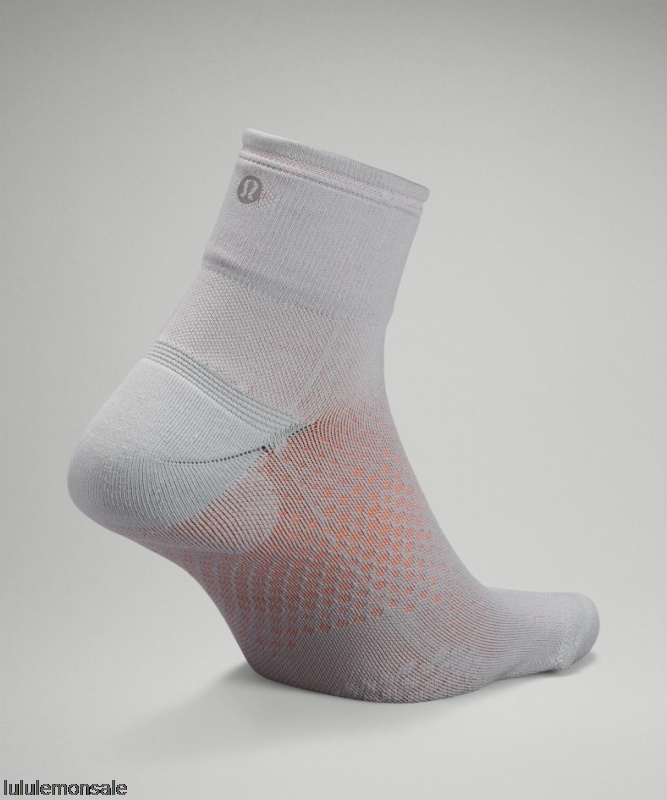 Lululemon Deutschland DELULU916 | Lululemon Deutschland Silver Drop Macropillow Ankle Laufsocke Mittlere Dämpfung